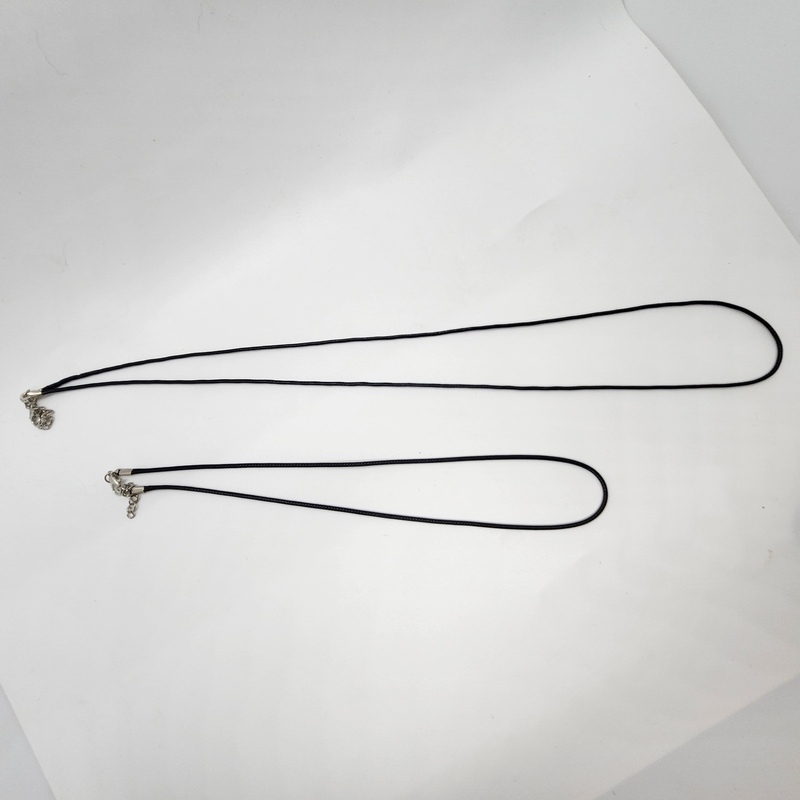 Waxed Cord Necklace with clasp